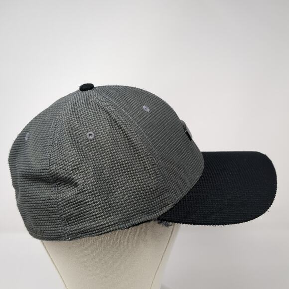 Oakley Fitted Baseball Cap Gray XL Classic Low A- Flex Vented Holes 6 Panel - Picture 5 of 10